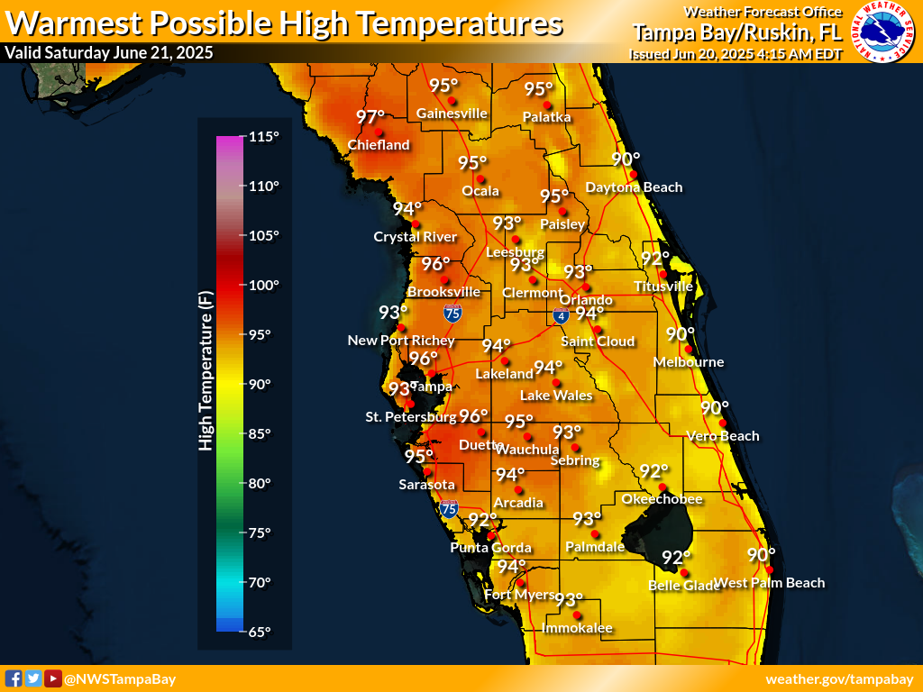 Warmest Possible High Temperature for Day 2